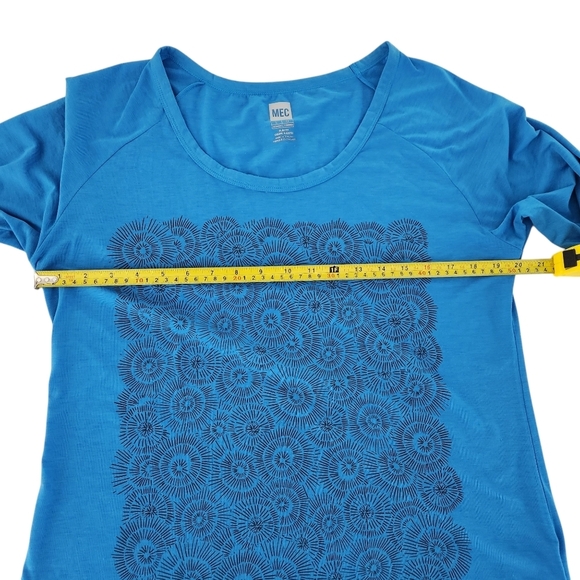 MEC Blue Long Sleeve merino blend Slim Fit Top large - Picture 9 of 10